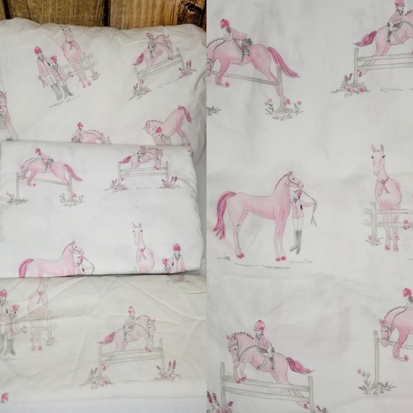 pottery barn horse sheets
